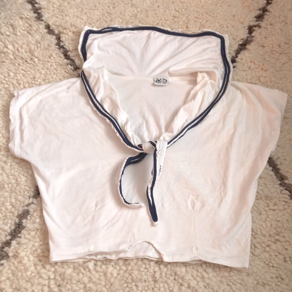 Vintage Sailor Crop Top.